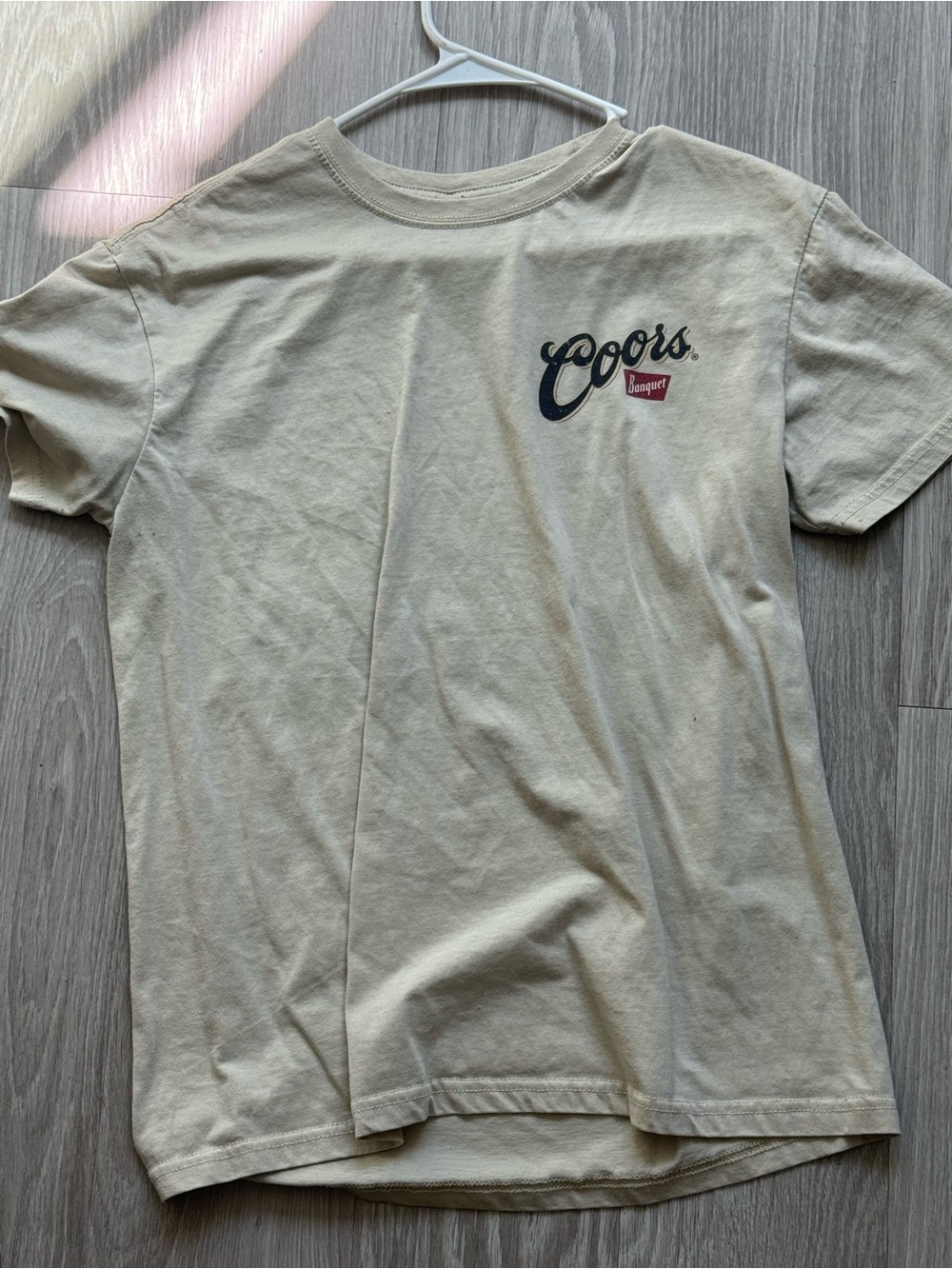 Coors Logo Tee in Light Beige